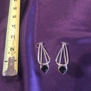 Silver earrings
